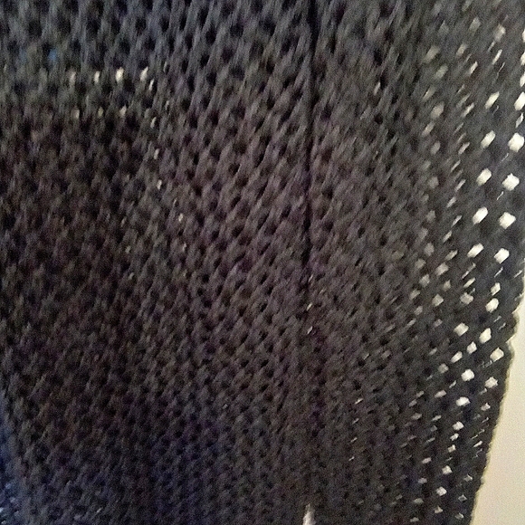 Charcoal Grey Open Knit Long Sleeve V Neck Sweater - Picture 2 of 15